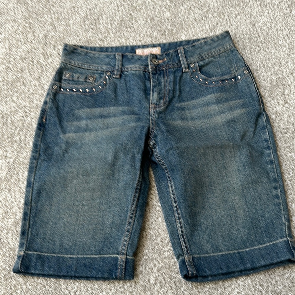 juniors bermuda shorts size 7/8 denim